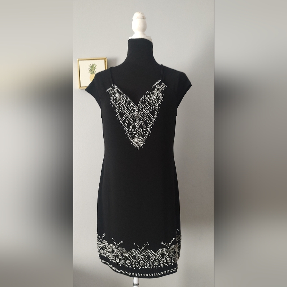 Dress Women Eci Size Medium Polyester And Spandex Black Super Comfortable